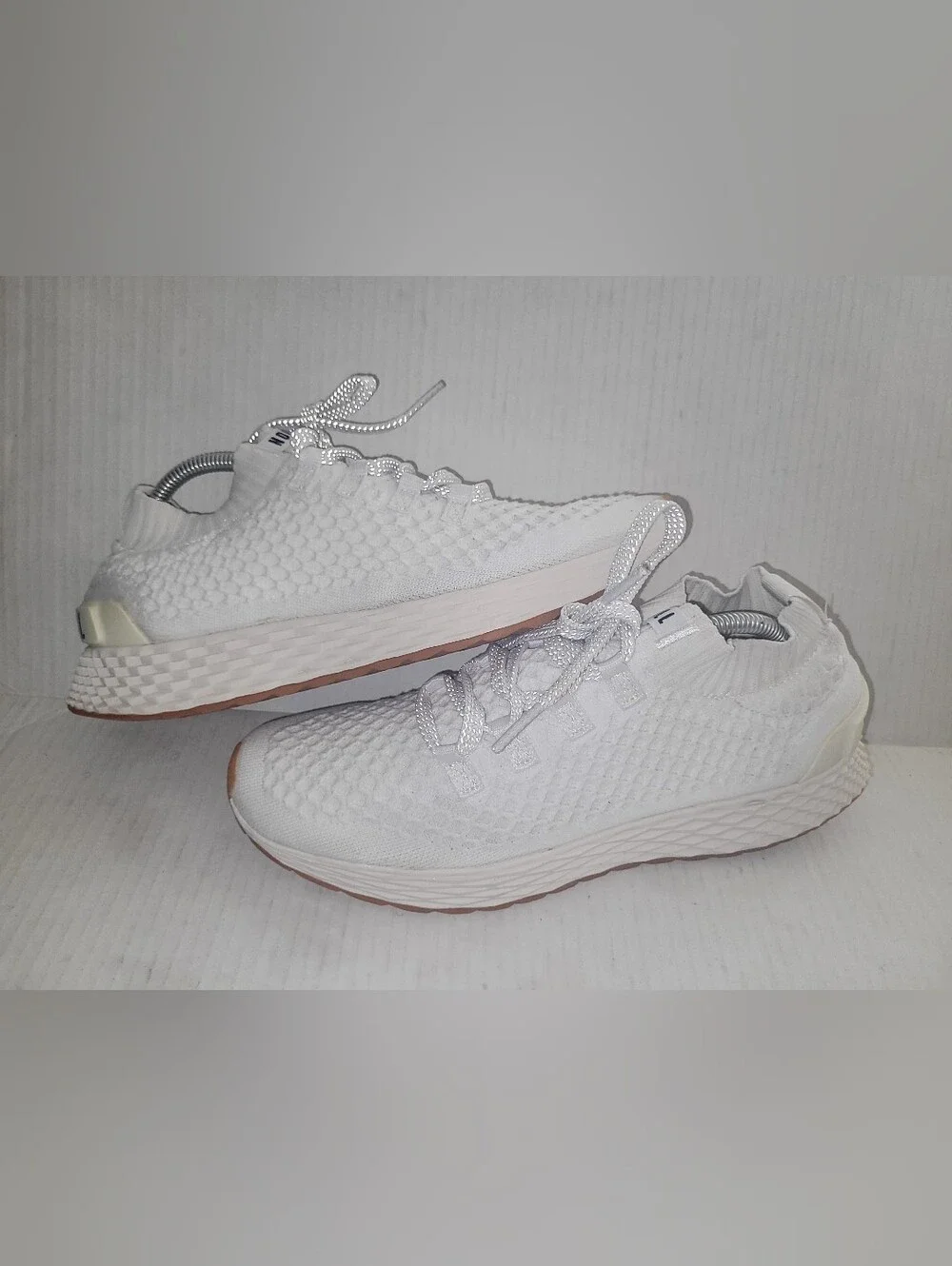 NOBULL Knit Runner Shoes Mens 10 Womens Athletic Training 11.5 Sneaker White Gum